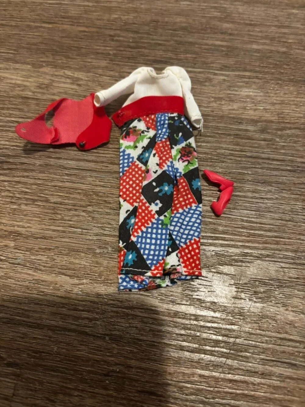 Topper Dawn doll clothes Rock Flowers Frontier Patchwork 4068